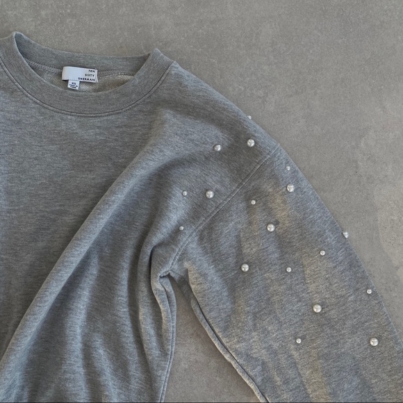 TEN SIXTY SHERMAN SWEATSHIRT WITH PEARL DETAILING - Picture 8 of 15